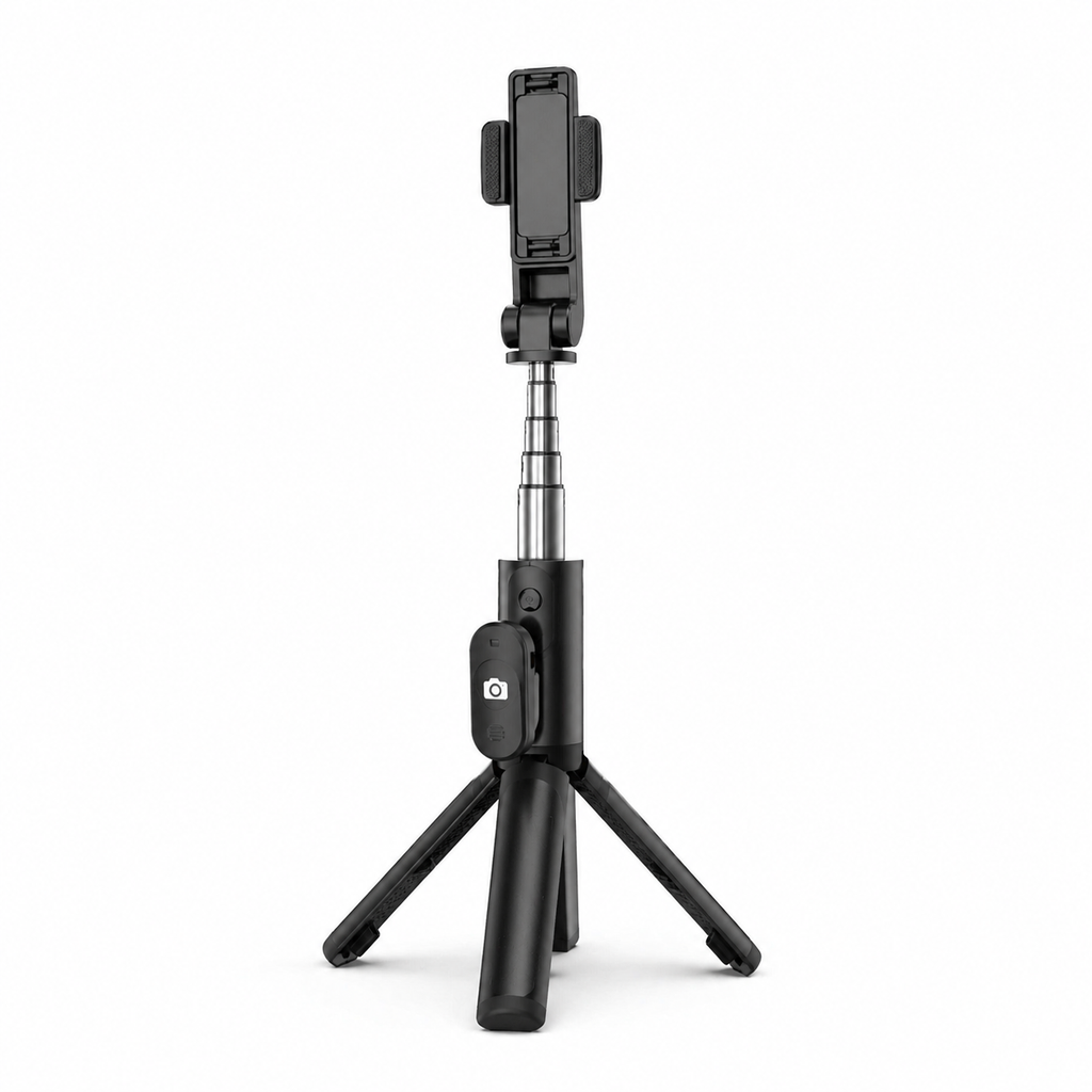 Trepied Selfie Stick P20S, Bluetooth, Extensibil 75cm