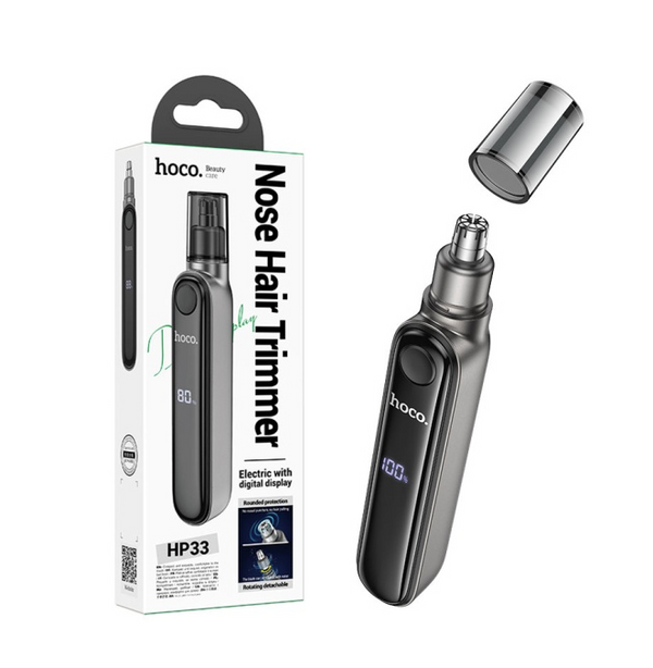Aparat de ingrijire, Nose Trimmer, digital LED, 400mAh, Gri
