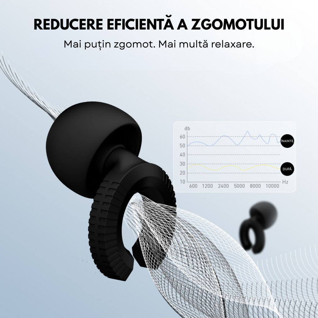 Dopuri de urechi reutilizabile din silicon