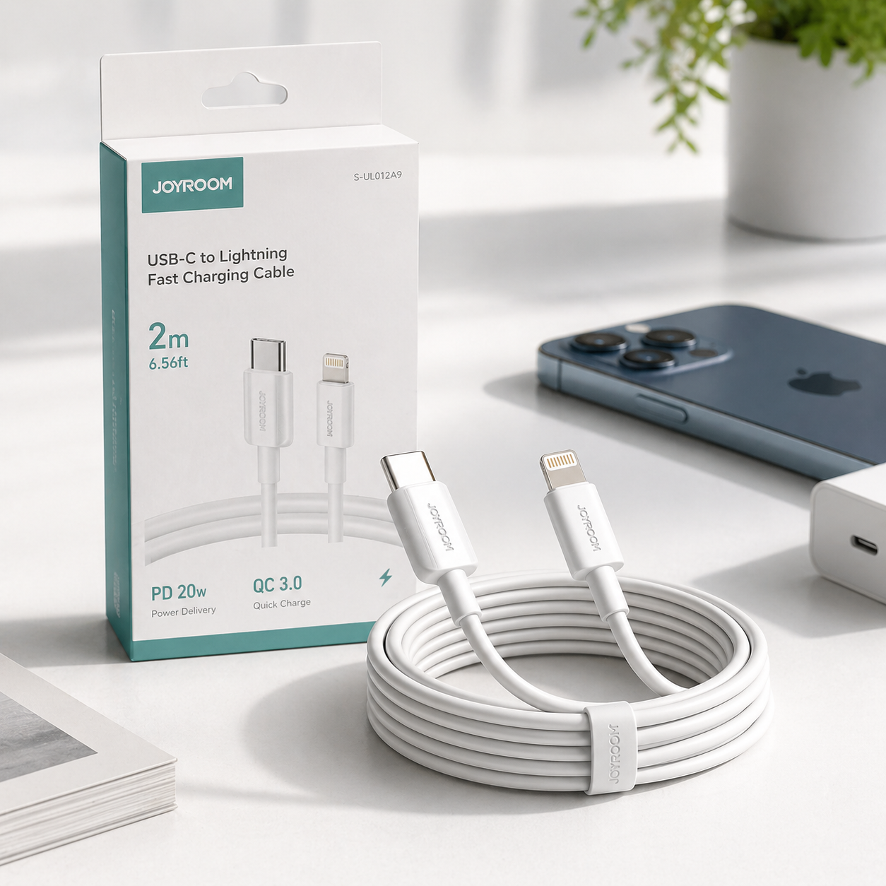 Cablul Type C - Lightning 2m – Încărcare Rapidă