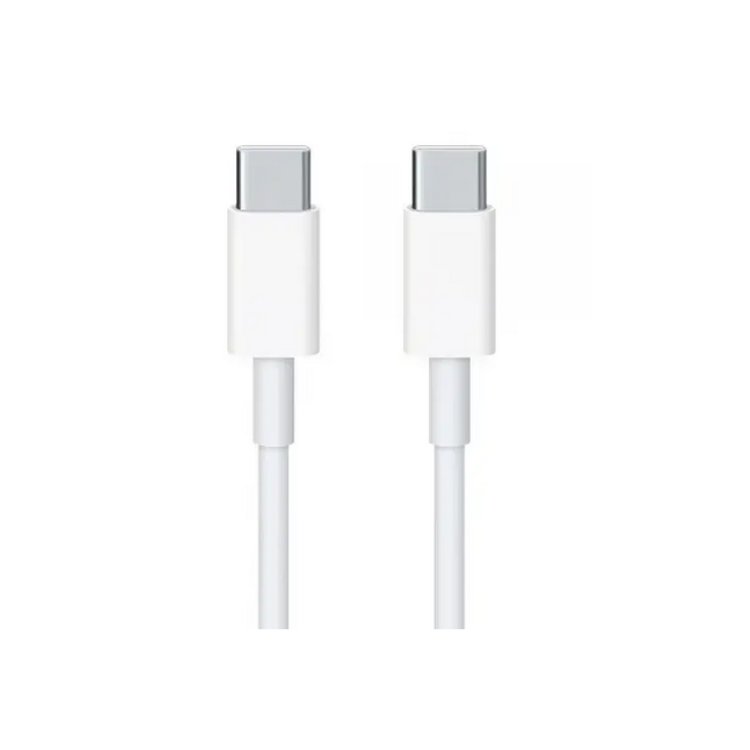 Cablu Type-C la Type-C, încărcare rapidă, 1m, alb