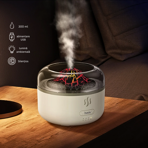Hoco Humidifier – 300ml, Portable, Ambient Light Function and USB